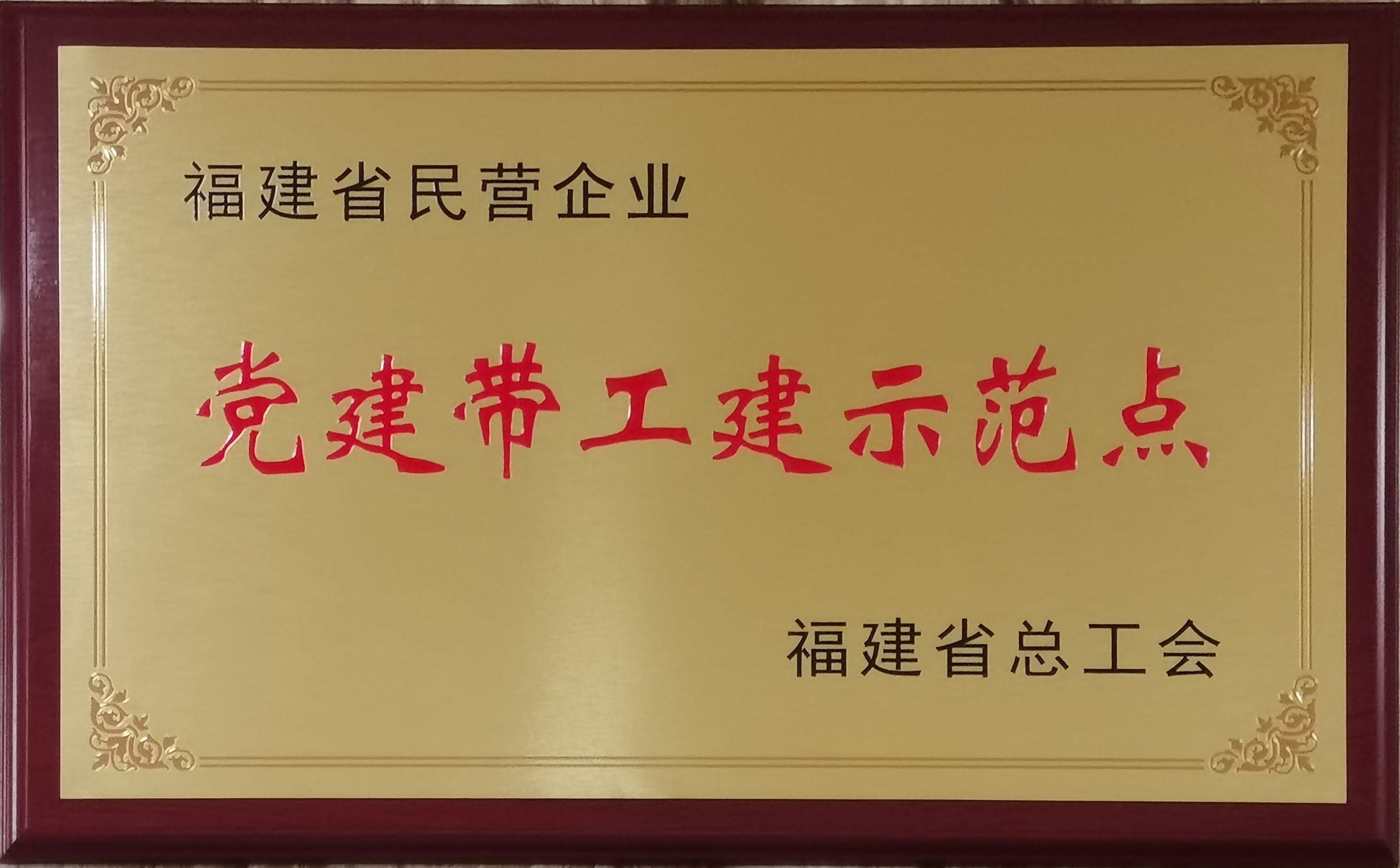 福建省民营企业党建带工建示范点
